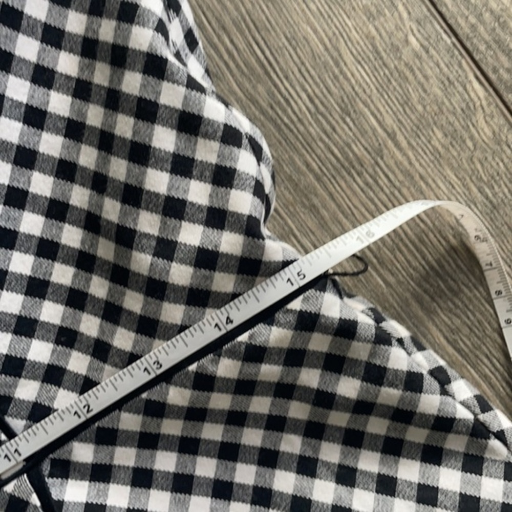 White House Black Market dress size 10 Blk White Gingham - Picture 6 of 8
